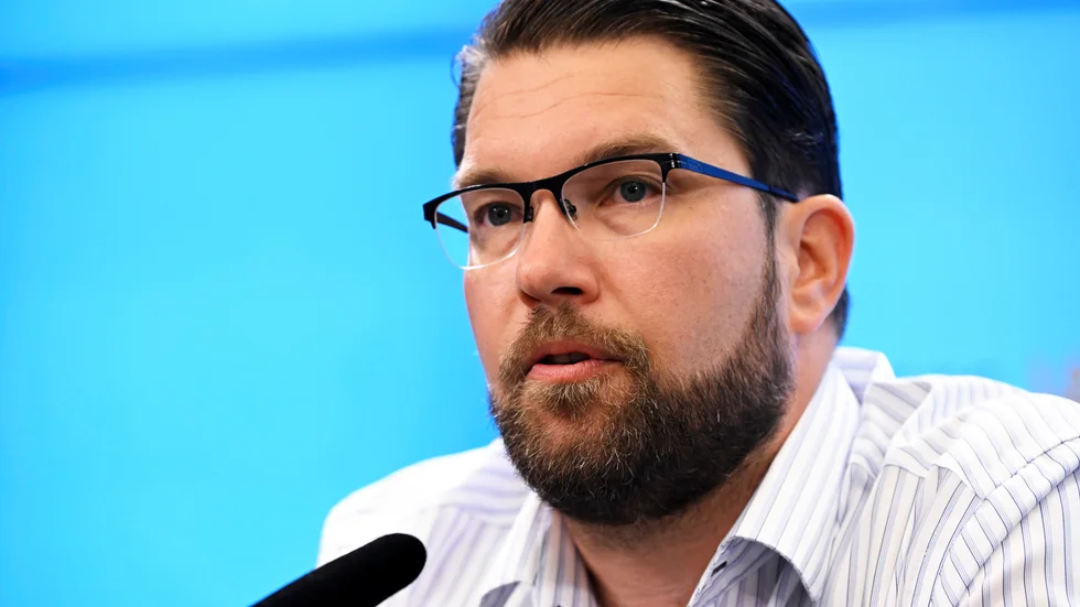 Sverigedemokraternas partiledare Jimmie Åkesson. Arkivbild.