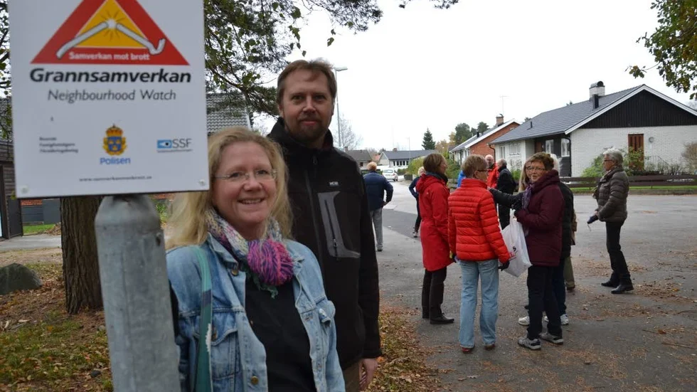 GRANNAR. Jenny Andersson och Dan Gustafsson jobbar aktivt med Grannsamverkan.