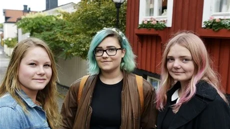 Lovisa Bäckström, Beatrice Davidsson och Klara Leicht.