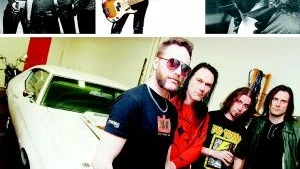 Rockar på MC-dagarna. Hojrock bjuder på allt ifrån hård och tuff metal till klassisk rock och riktig biker-musik. Några av banden som kommer är, från vänster till höger, Crucified Barbara, Suzy Quatro (foto: Geres Mankowitz), Ian Hunter och Mustasch.