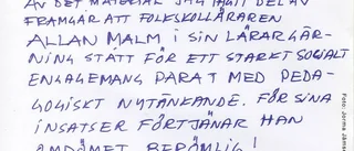 Passionerad lärare fick gesällbrev av statsministern