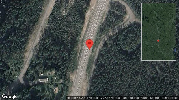 Singelolycka med personbil på väg 34
