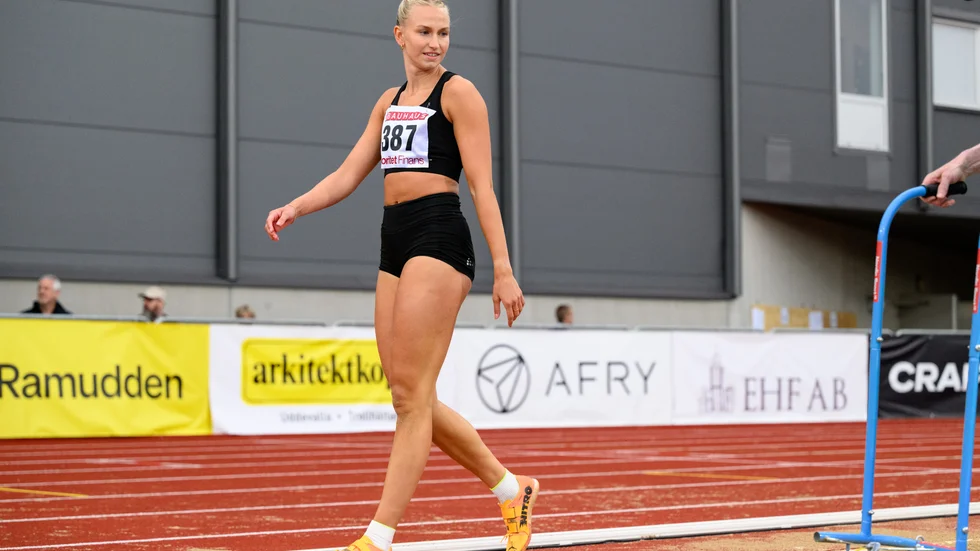 Maja Åskag hade inga problem att hoppa hem guldet i tresteg på SM.