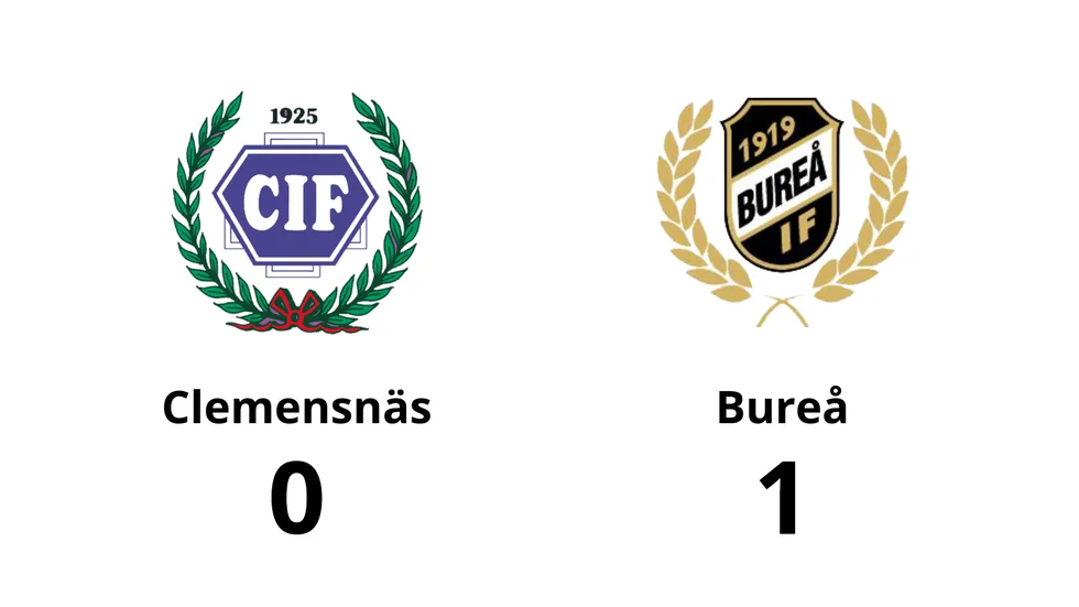 Clemensnäs IF förlorade mot Bureå IF