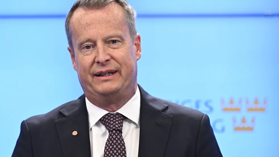 Anders Ygeman, migrations- och socialförsäkringspolitiska talesperson, (S) håller en pressträff.