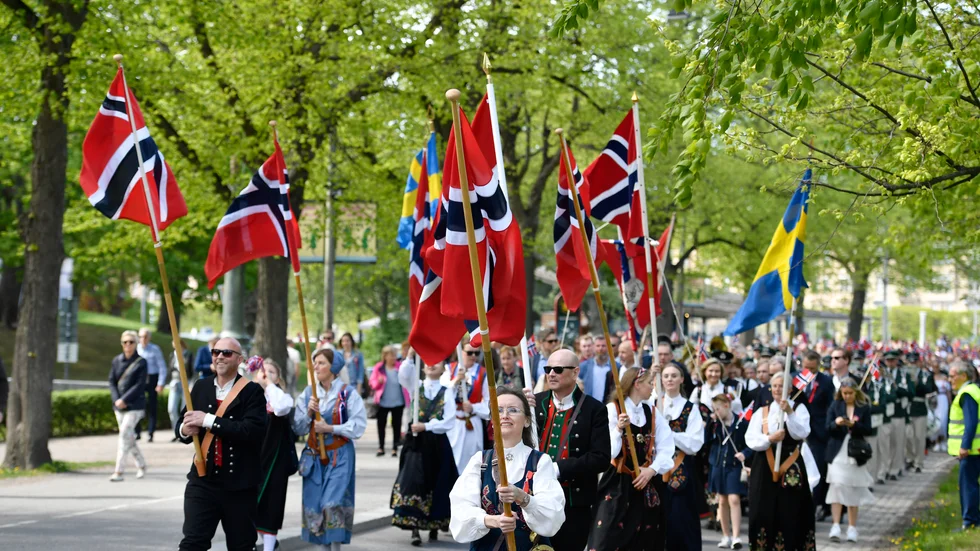 Norges nationaldag firas med tåg runt om i Norge. (Arkivbild)