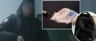 Han hade kokain – för 1,5 miljoner i ryggsäcken