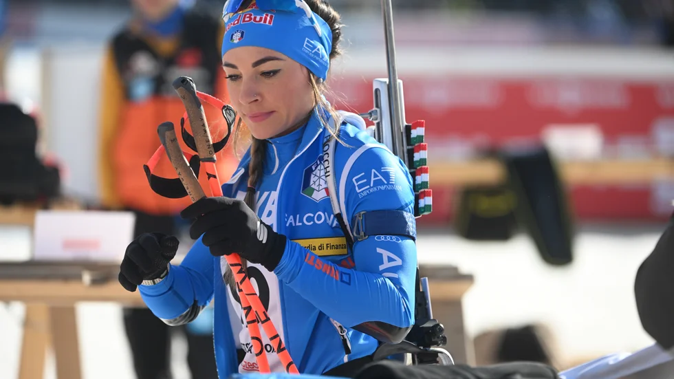 Dorothea Wierer fortsätter karriären i skidskytte. (Arkivbild)