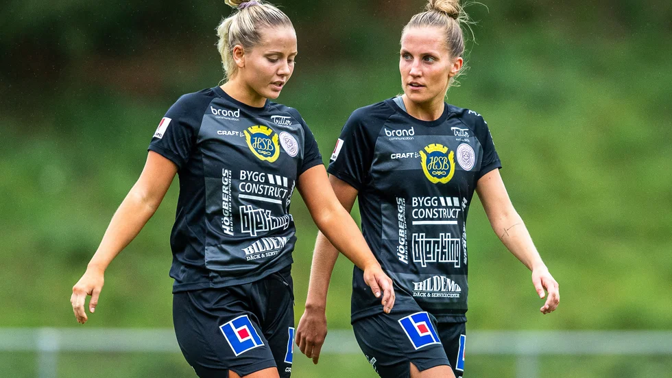 Moa Öhman tillsammans med Hanna Persson under tiden i Uppsala.