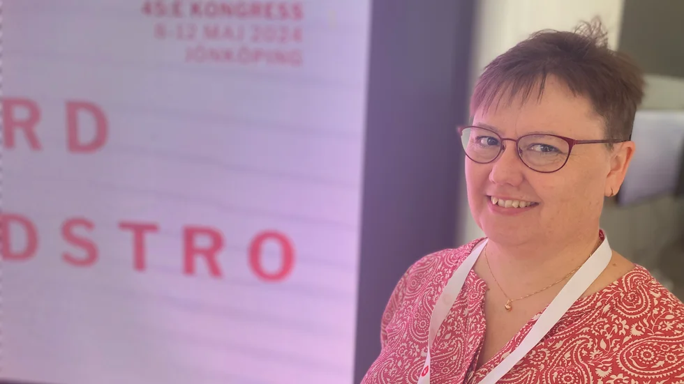 Lise-Lott Öhr från Finspång är ombud på Vänsterpartiets kongress i Jönköping. 