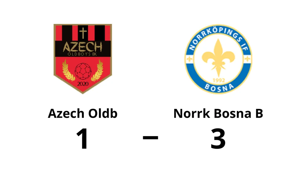 Azech oldboys BK förlorade mot Norrköpings IF Bosna B