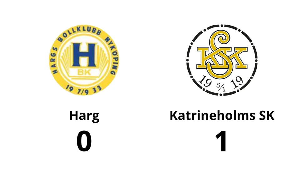 Hargs BK förlorade mot Katrineholms SK FK