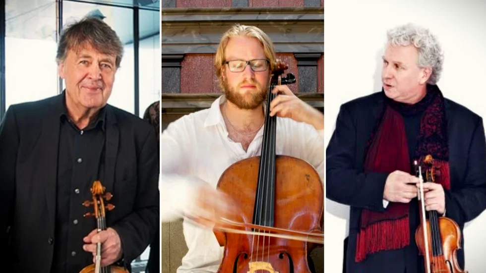 Violinisten Bernt Lysell, cellisten Erik Wahlgren och violinisten Nils-Erik Sparf har alla varit medlemmar i Uppsala kammarsolister.