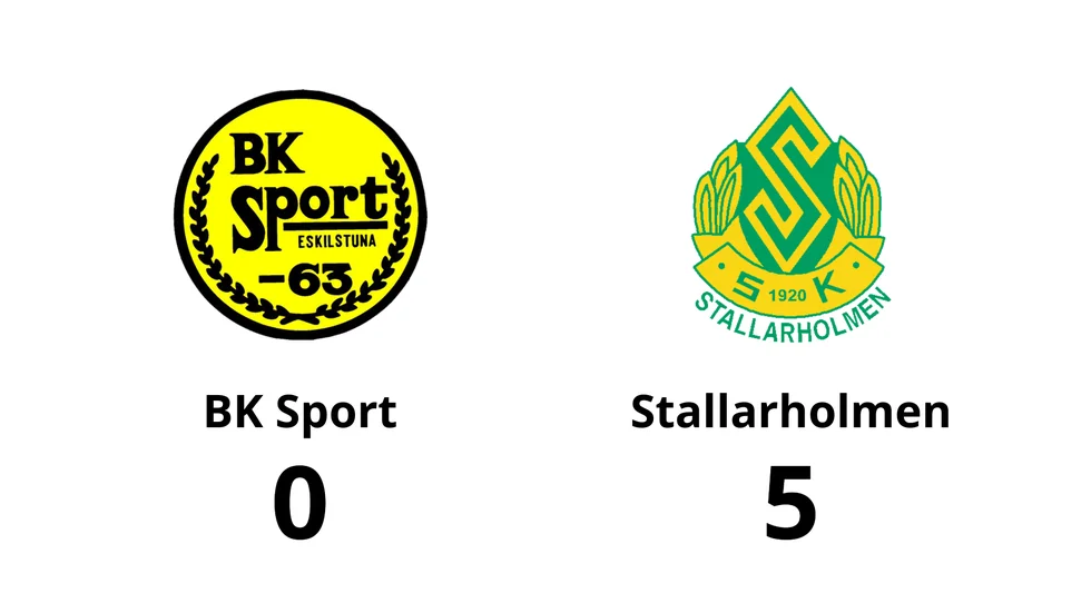 BK Sport förlorade mot Stallarholmens SK