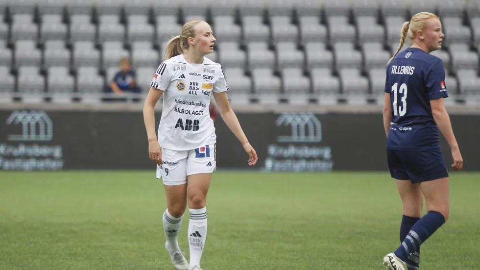 Den tidigare Unitedanfallaren Ida Åkerlund var tillfälligt tillbaka i Eskilstuna under lördagseftermiddagen. 