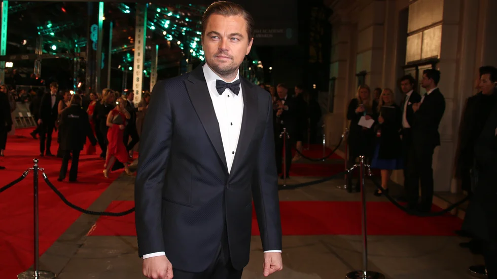 Leonardo Di Caprio på röda mattan. Den här bilden har dock några år på nacken. Precis som han själv.