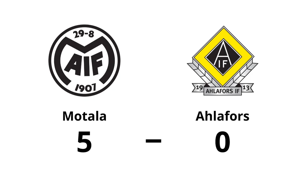 Motala vann mot Ahlafors IF