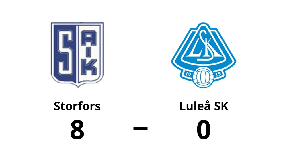 Storfors AIK vann mot Luleå SK