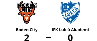 IFK Luleå Akademi kunde inte stoppa formstarka Boden City