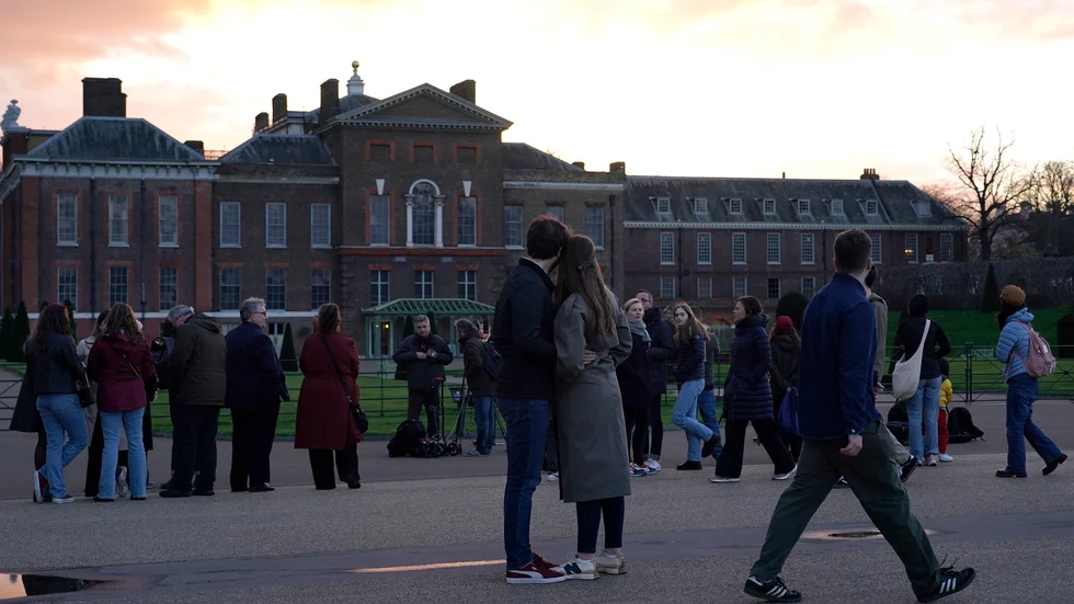 Kensington Palace i London efter prinsessan Kates cancerbesked.