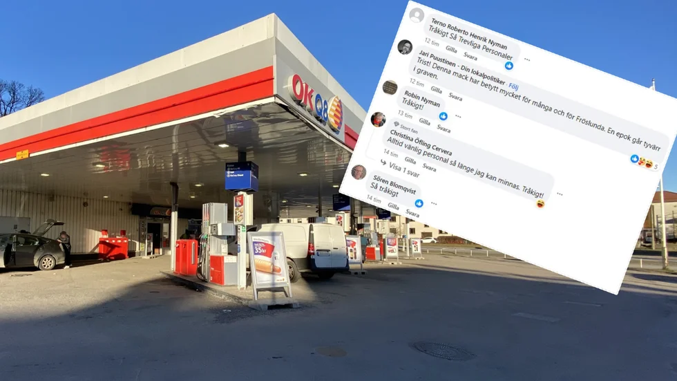 Många har reagerat efter beskedet från OKQ8 i Fröslunda.