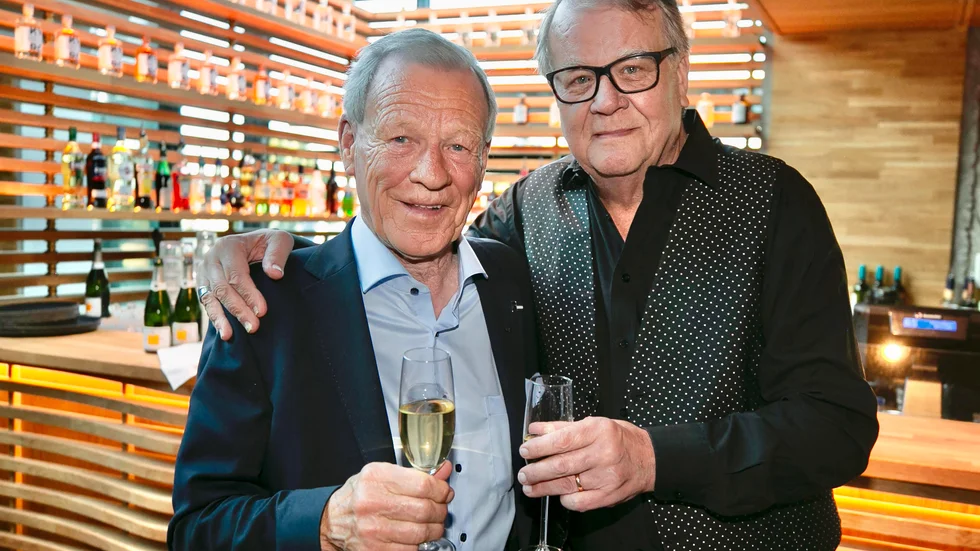 Anders Wiklöf och Lasse Berghagen 2021.