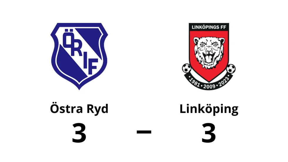 Östra Ryds IF spelade lika mot Linköpings FF