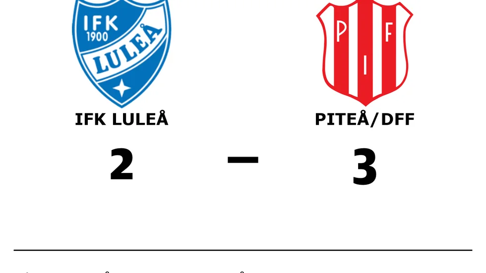 IFK Luleå förlorade mot Piteå IF FF/DFF