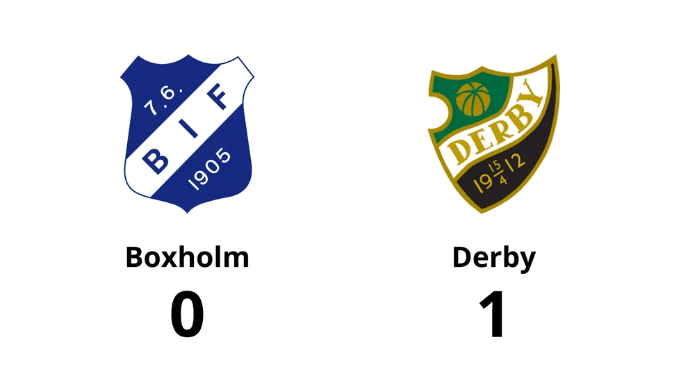 Boxholms IF förlorade mot BK Derby