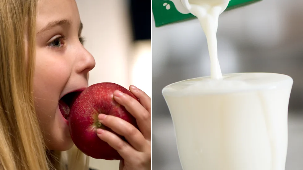 Både frukt och mjölk är bra i skolan, anser Kravs vd.