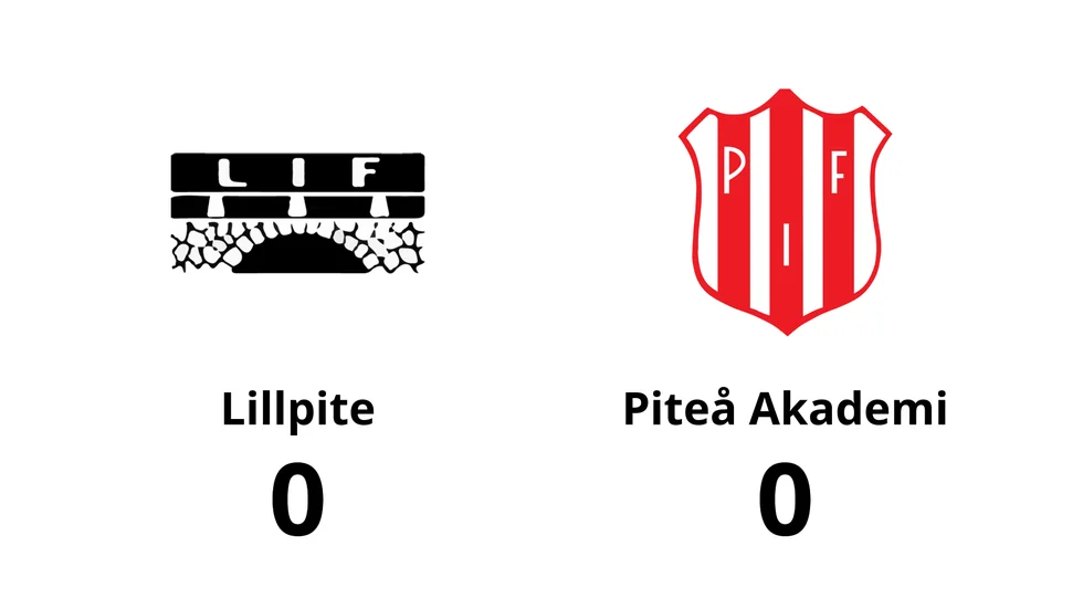 Lillpite IF spelade lika mot Piteå Akademi