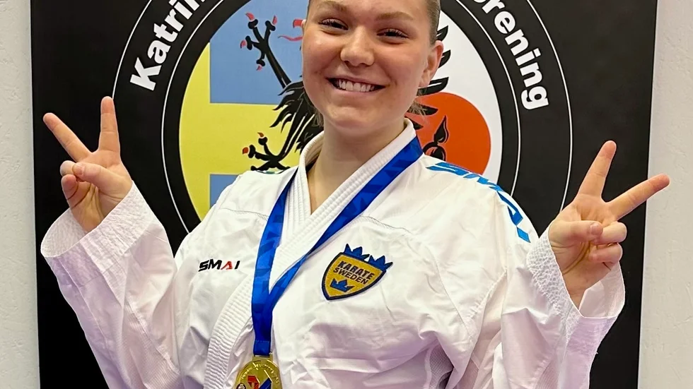 Meja Wahlström är nordisk mästarinna i kumite.