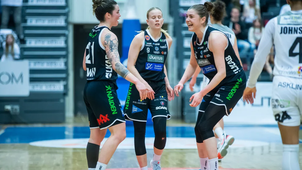 Robbi Ryan och Josefin Vesterberg var två nyckelfigurer när Luleå Basket tog ledningen mot Norrköping Dolphins.