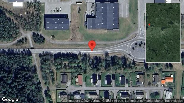 Stopp på väg 34 efter singelolycka