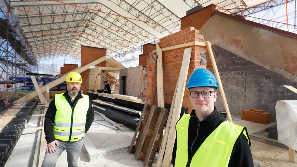 Magnus Bjurmell och Gustav Sandberg leder arbetet med Eskilsgatan.