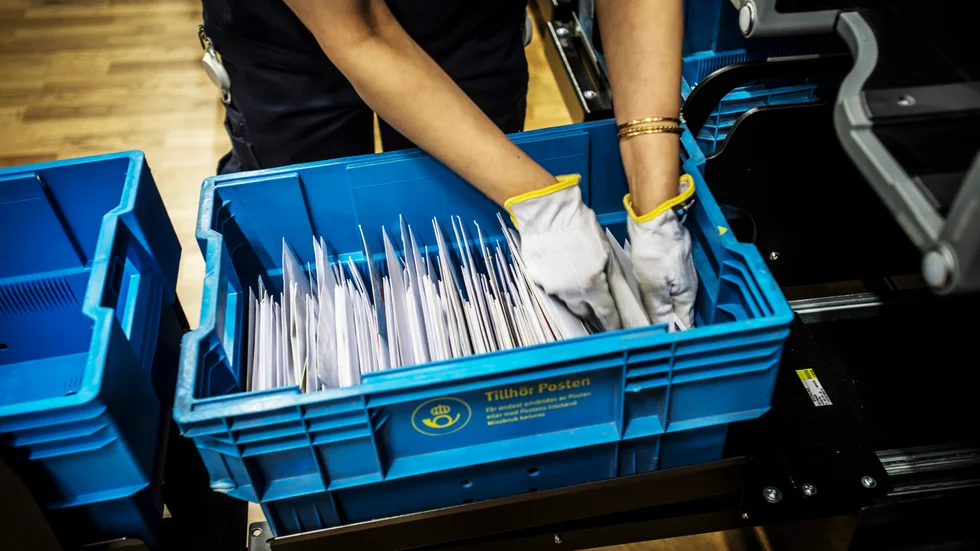 Postnord och polisen har nyligen genomfört en gemensam insats mot postgången i Göteborg. Arkivbild.