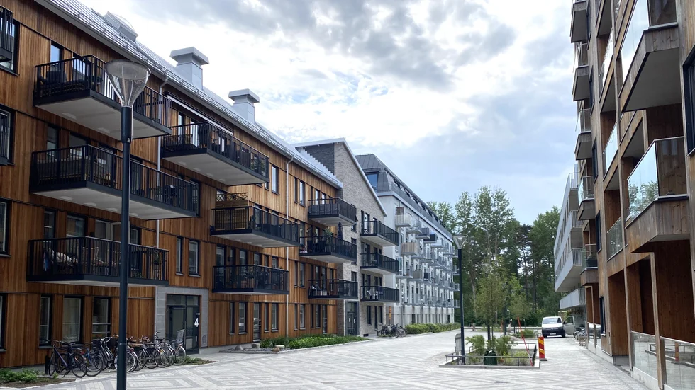 Arkitekturen i Rosendal är mycket varierad. Byggstilar, material och färger skiljer sig åt mellan husen. 