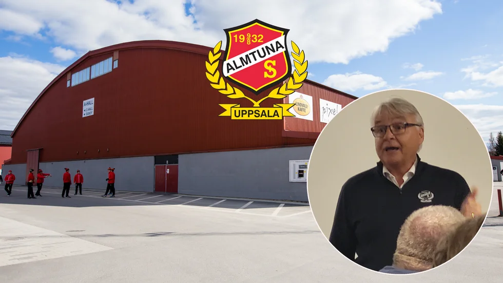 Ulf Rosén är Almtunas mångmiljonsponsor som nu vill se andra kliva fram. Bland annat vill han se en utbyggnad av Gränbyhallens ena kortsida ta fart.