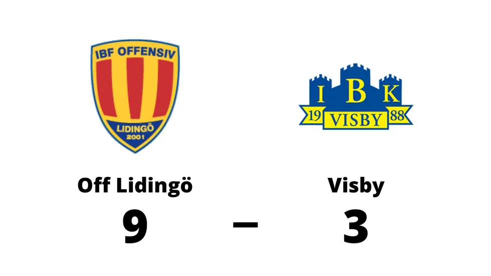 IBF Offensiv Lidingö vann mot Visby IBK
