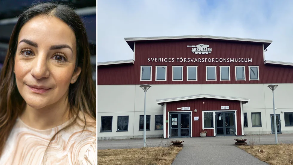 "En förutsättning för att verksamheten ska kunna drivas vidare i nuvarande form är dock att gällande vapenlagstiftning efterlevs, säger kulturminister Parisa Liljestrand.
På många av militärfordonen på Arsenalen finns vapen.