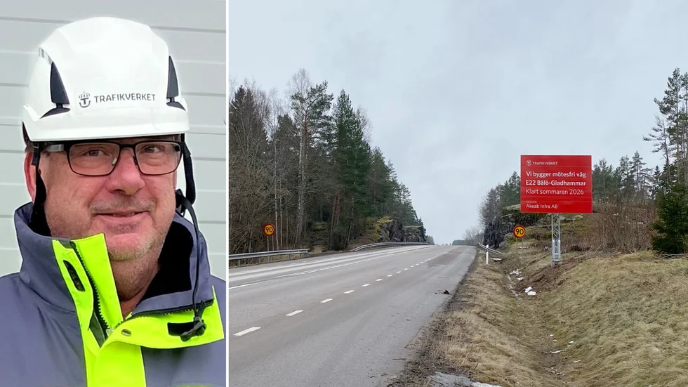 Mikael Hårrskog på Trafikverket är projektledare för ombyggnaden av E22.