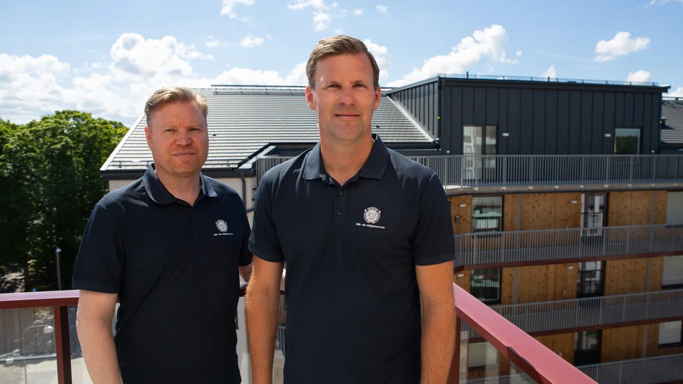 Joakim Svensson och Patrik Swartz är energikonsulter på HSB Östergötland.