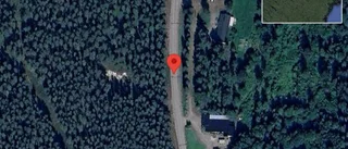 Stopp på väg 555 på grund av en singelolycka