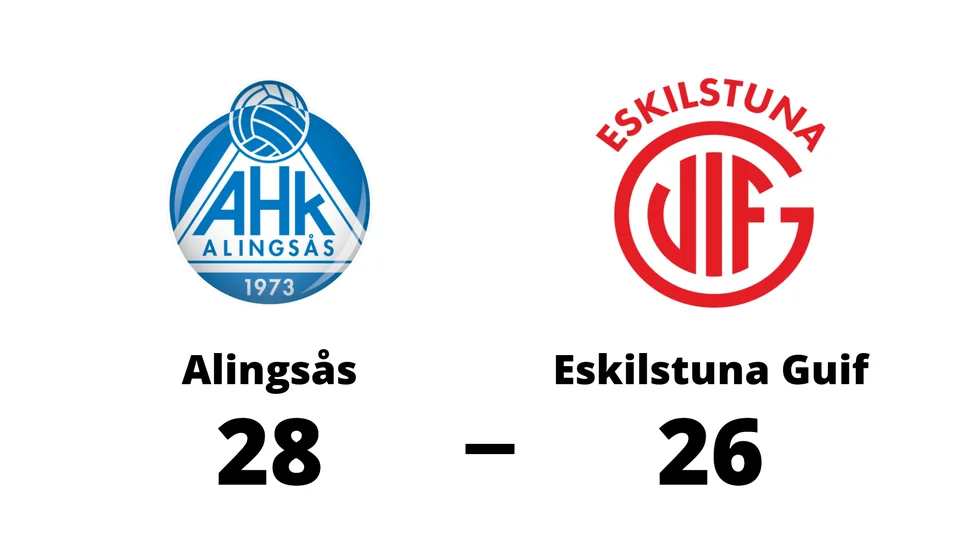 Alingsås HK vann mot Eskilstuna Guif