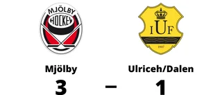 Mjölby vann mot Ulriceh/Dalen