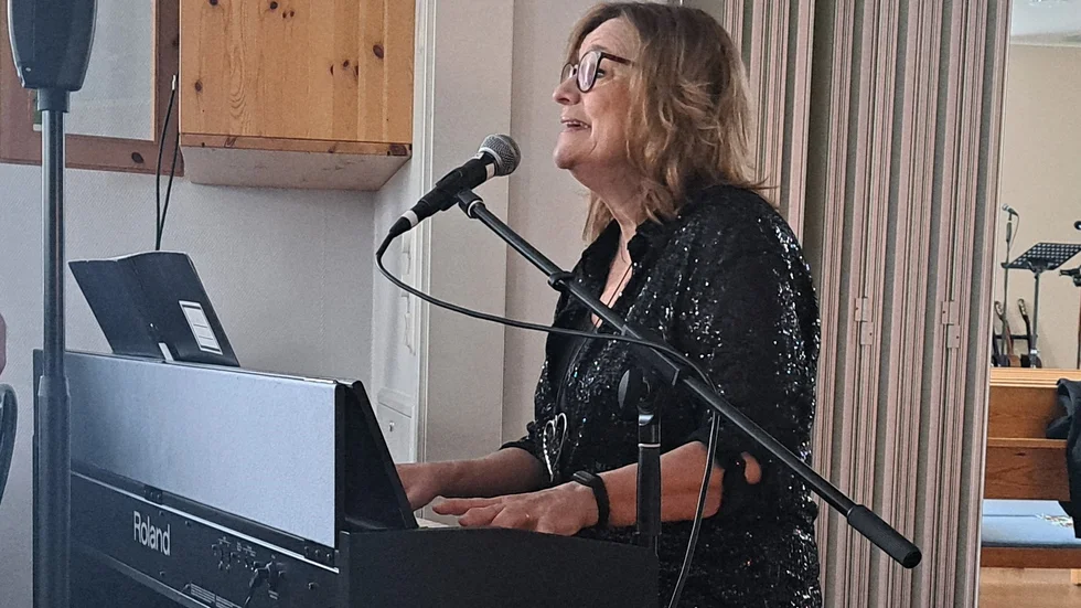 Måna Storrank stod för musikunderhållning.