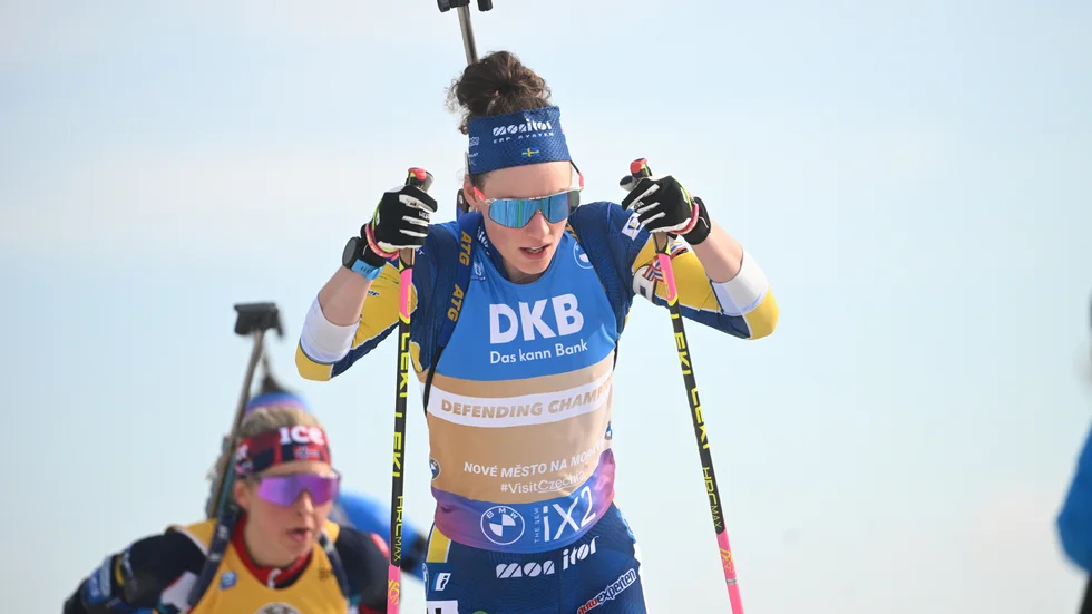 Hanna Öberg och svenskorna hade inget med medaljstriden att göra.