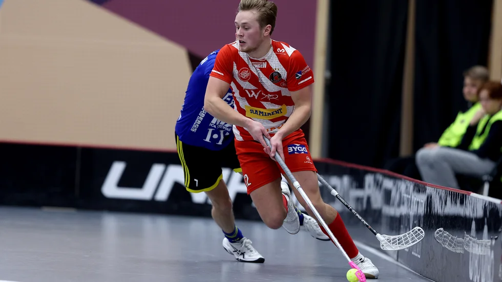 Oskar Weissbach och Pixbo var steget före Hagunda i lördagens möte. 