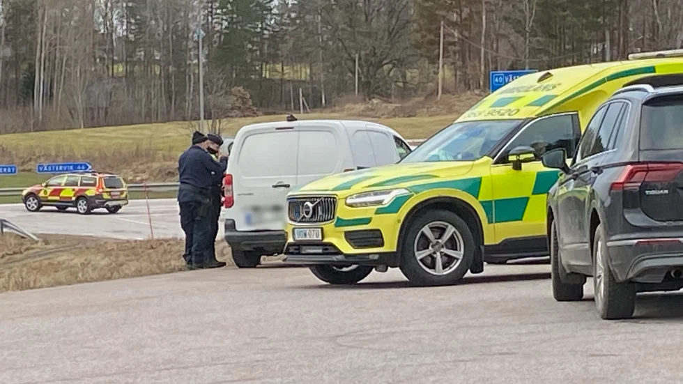 Under fredagseftermiddagen inträffade en olycka på Riksväg 40 i höjd med Frödinge.
