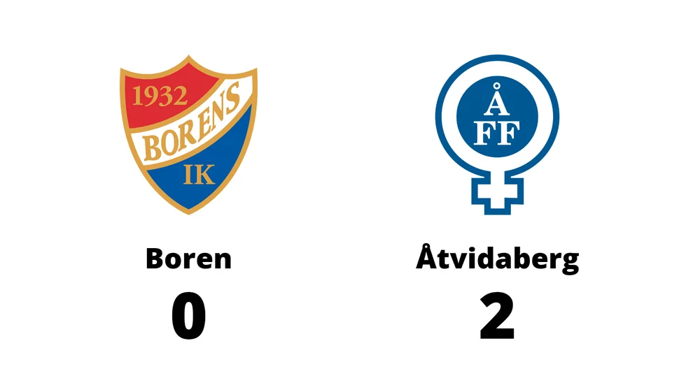 Borens IK förlorade mot Åtvidabergs FF
